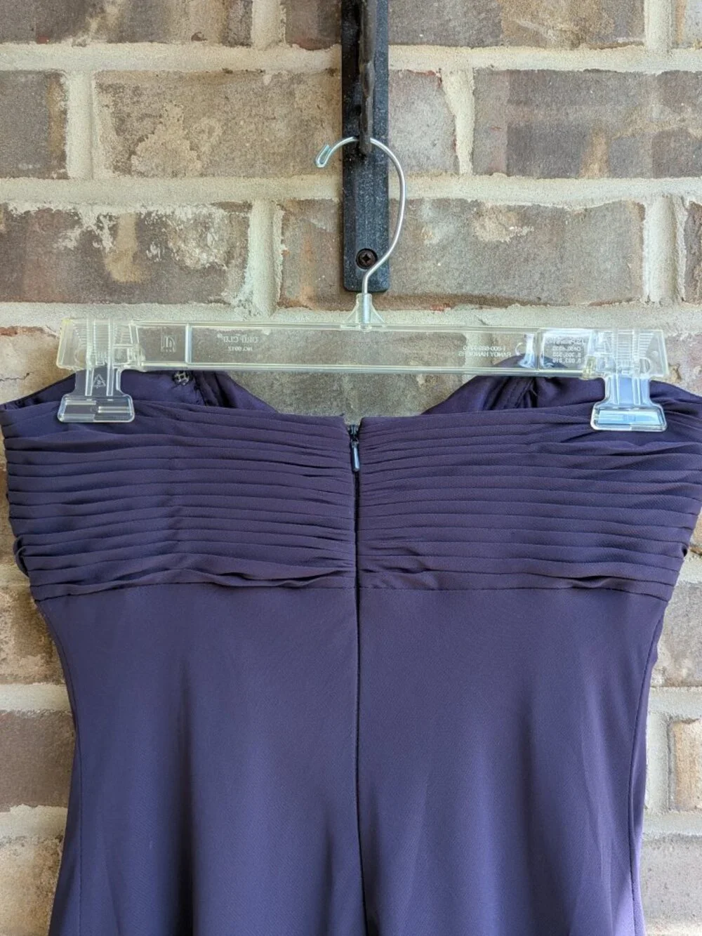 David's Bridal strapless cocktail dress, size 2